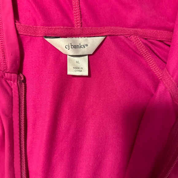 CJ Banks Pink Hooded Sweater - Picture 2 of 4